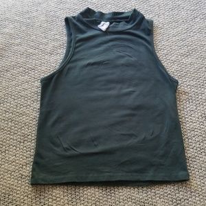 Womens mock turtle neck tank top